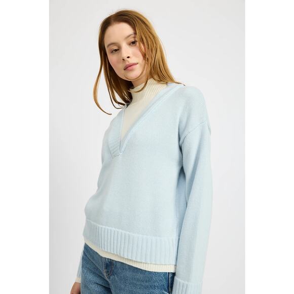 En Saison Ayden Sweater Top Ice Blue XS NWT - Picture 3 of 12